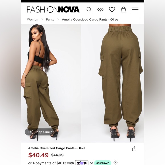 Fashion Nova Cargo Pants - Picture 2 of 3